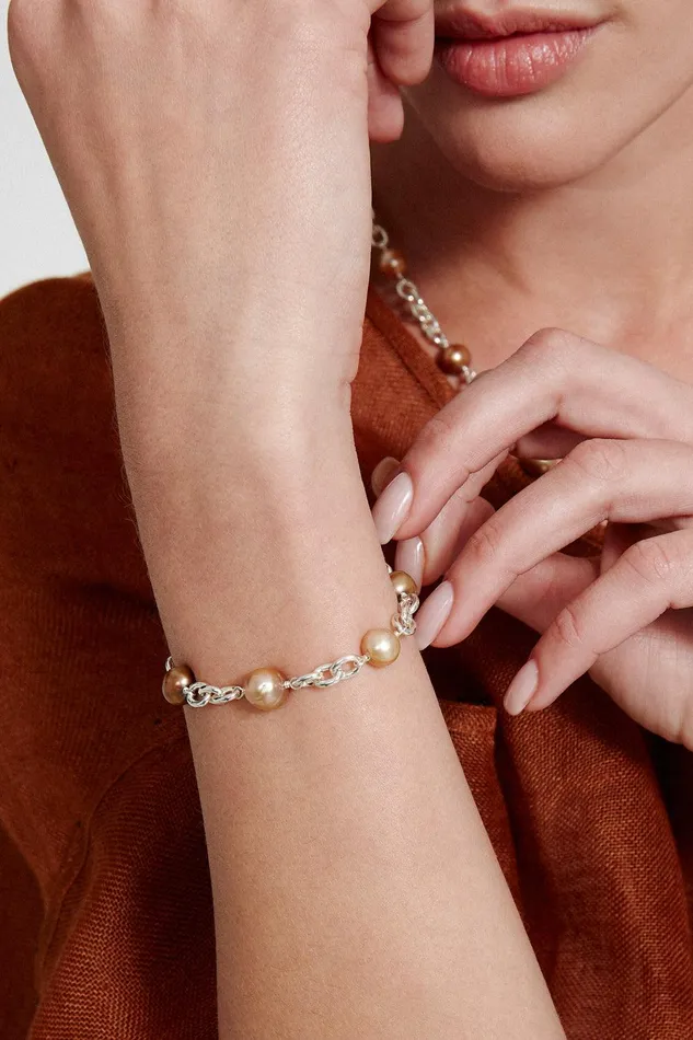 Nautica Chain Bracelet Champagne Mix Women Chan Luu Bracelets