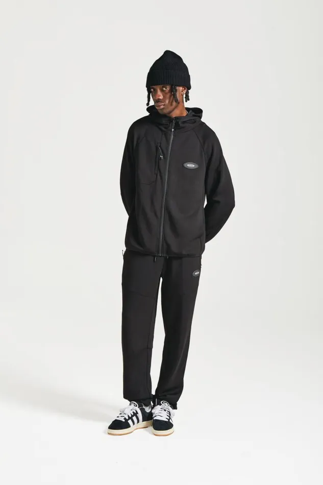 NICCE Hoodies and Sweatshirts Mens NICCE Apex Interlock Hoodie Black