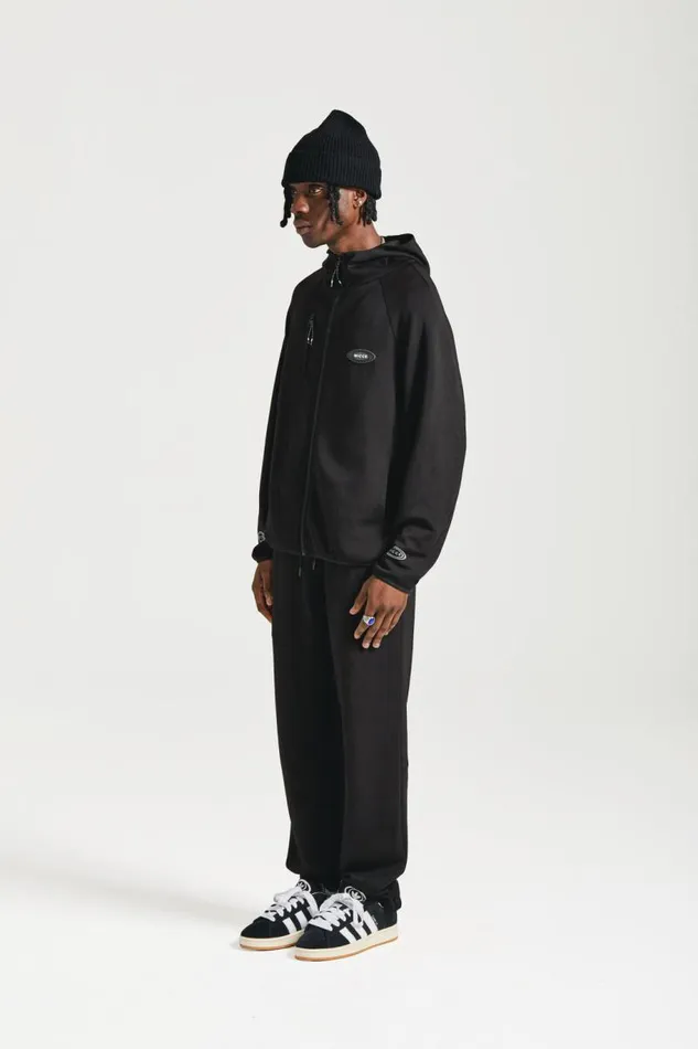 NICCE Hoodies and Sweatshirts Mens NICCE Apex Interlock Hoodie Black