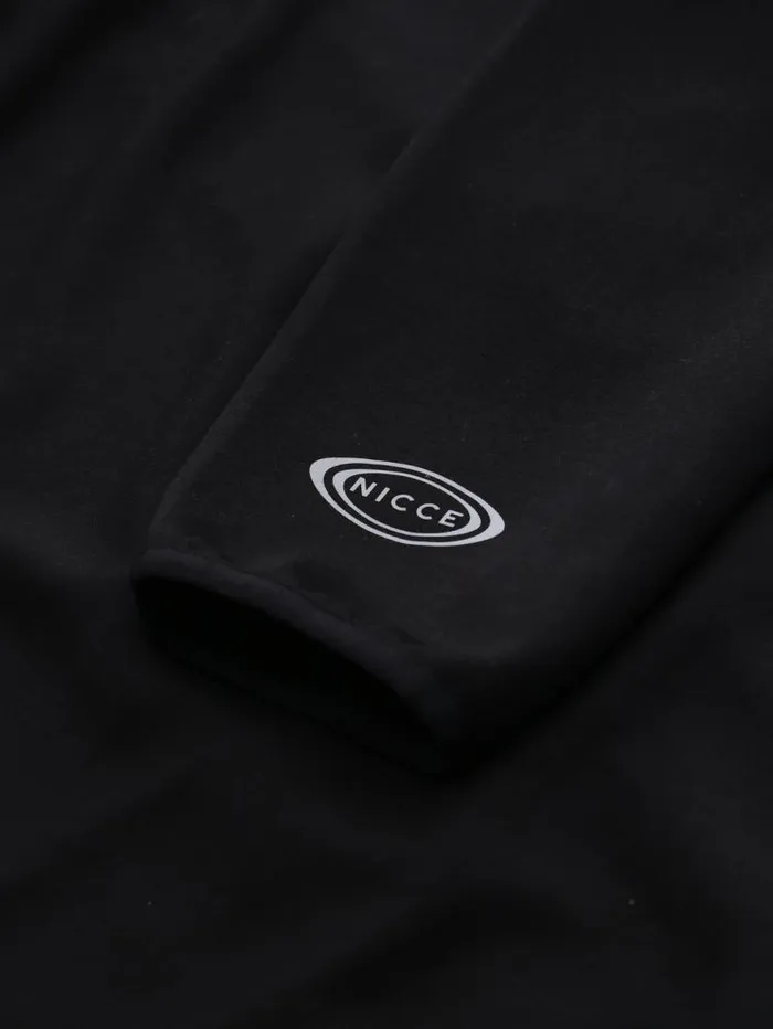NICCE Hoodies and Sweatshirts Mens NICCE Apex Interlock Hoodie Black