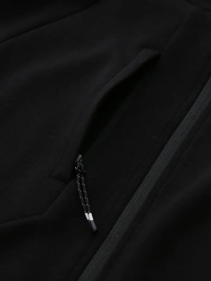 NICCE Hoodies and Sweatshirts Mens NICCE Apex Interlock Hoodie Black