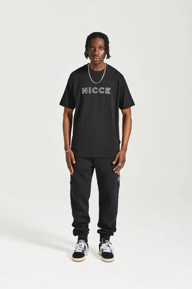 NICCE TShirts Mens NICCE Mercury Outline TShirt Black
