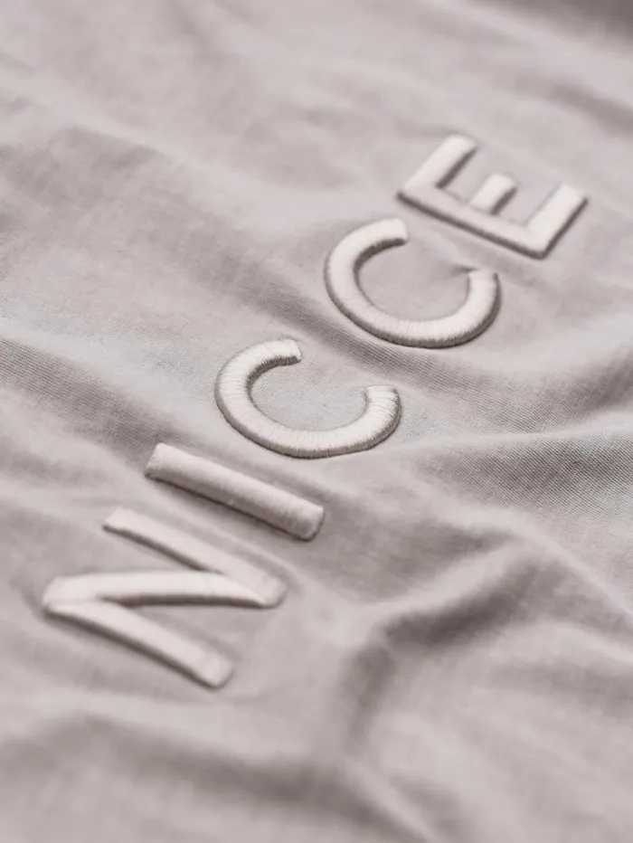 NICCE TShirts Mens NICCE Mercury Oversized TShirt Circular Grey