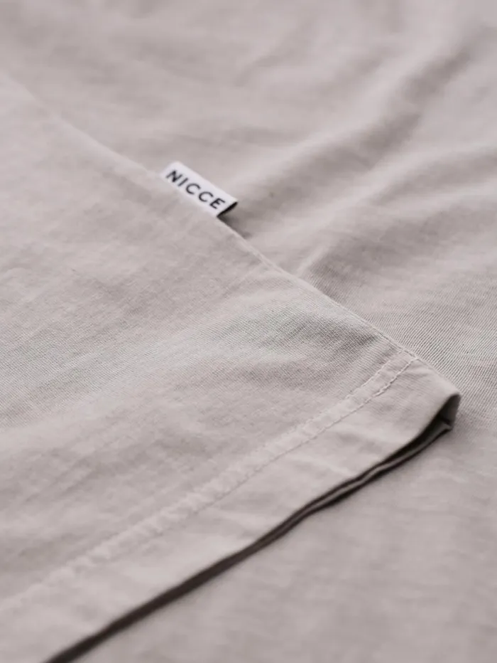 NICCE TShirts Mens NICCE Mercury Oversized TShirt Circular Grey