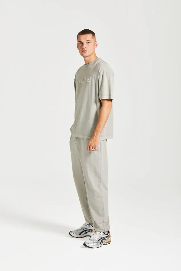 NICCE TShirts Mens NICCE Mercury Oversized TShirt Circular Grey