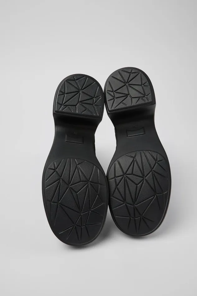 Non Leather Shoes Women Camper Thelma Black Textile Bootie