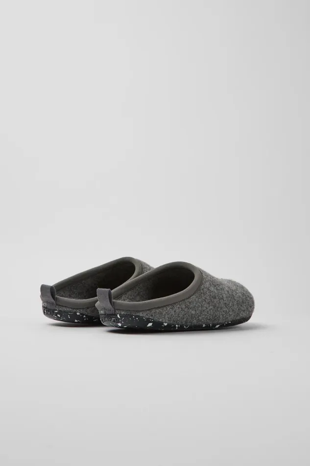 Non Leather Shoes Women Camper Wabi Gray Slippers Non Leather Shoes Women Camper Wabi Gray Slippers