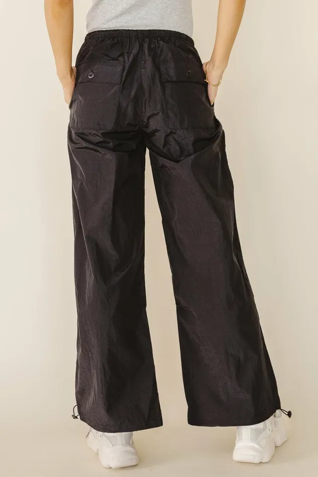 Novalee Parachute Pants In Black Black Women Bohme Pants