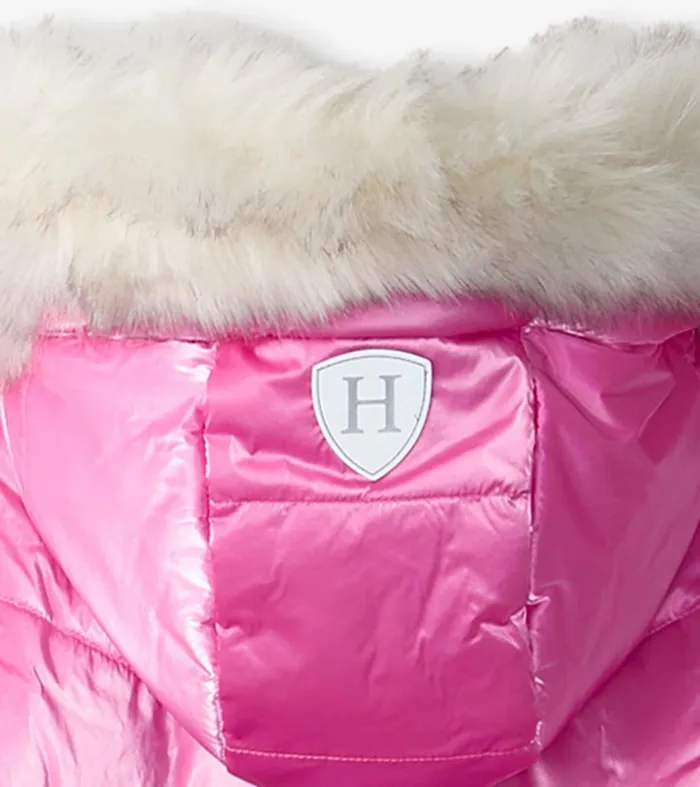 Outerwear Girls Hatley Pink Star Puffer Jacket