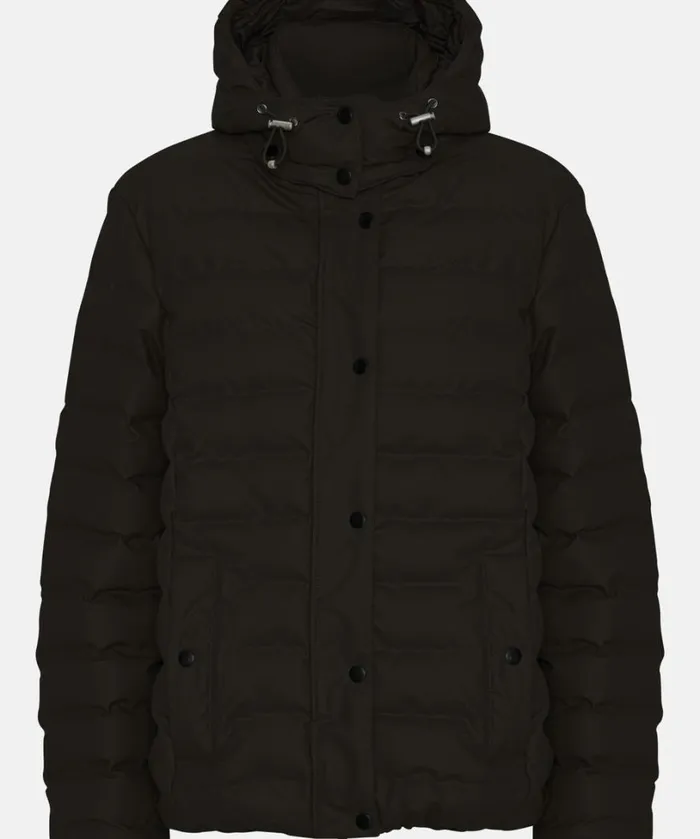 Padded Rain Jacket 8211 Black Outerwear Ilse Jacobsen All Jackets And Coats