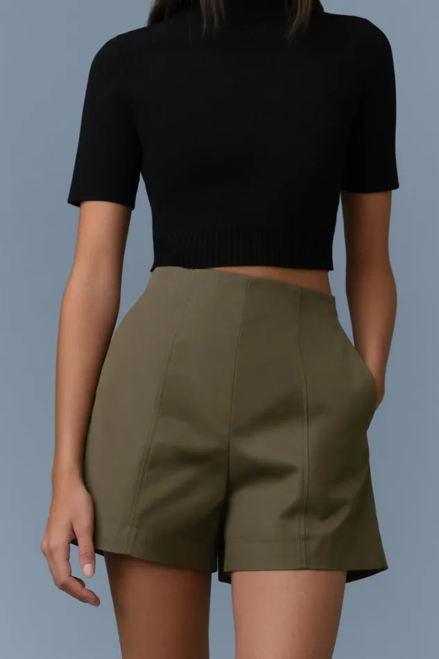 Pants and Shorts Women Mackage DAVACO Panelled Cotton Shorts