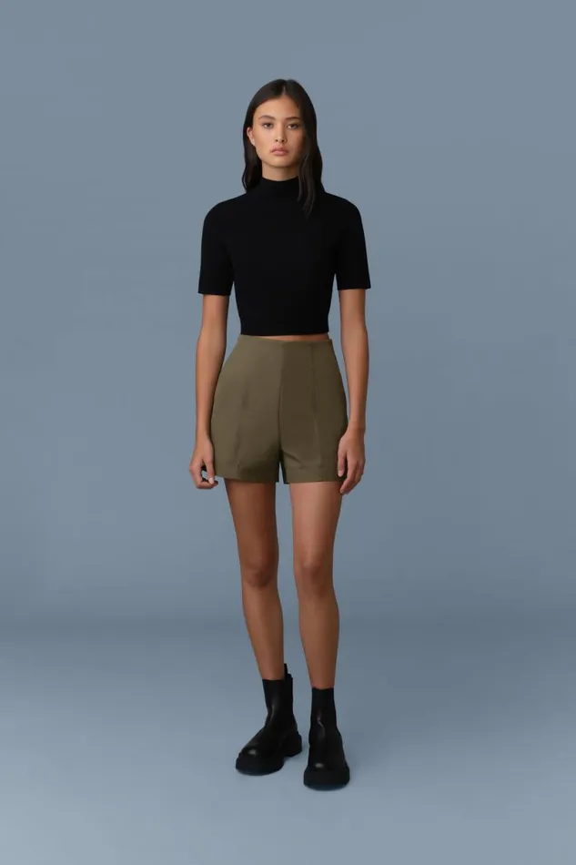 Pants and Shorts Women Mackage DAVACO Panelled Cotton Shorts
