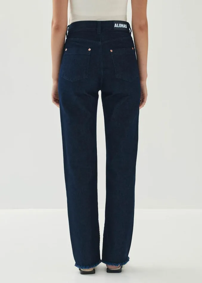 Pants Women ALOHAS Kansas Indigo Denim Trousers
