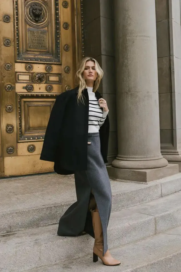 Parker Oversized Jacket In Black Black Women Bohme Outerwear