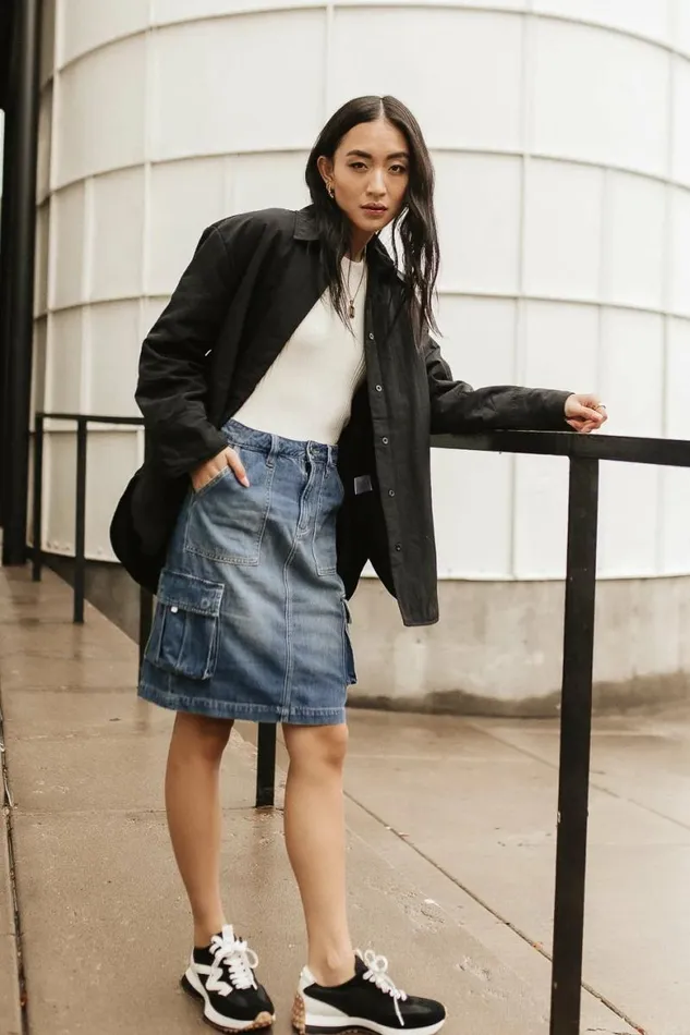 Parker Oversized Jacket In Black Black Women Bohme Outerwear