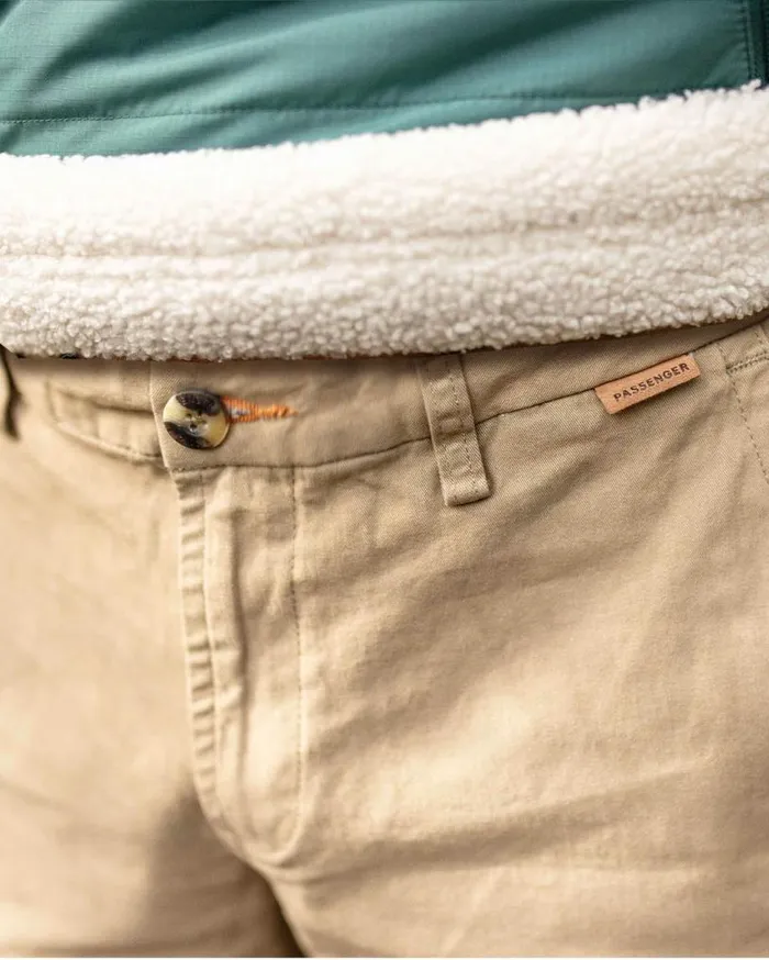Passenger Clothing 365 Organic Cotton Trouser Chinchilla Brown Men Trousers