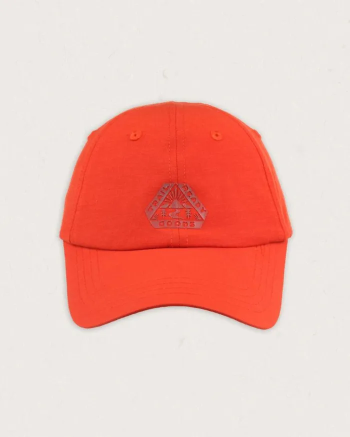 Passenger Clothing Active Organic 6 Panel Cap Warm Orange WomenMen Caps and Hats