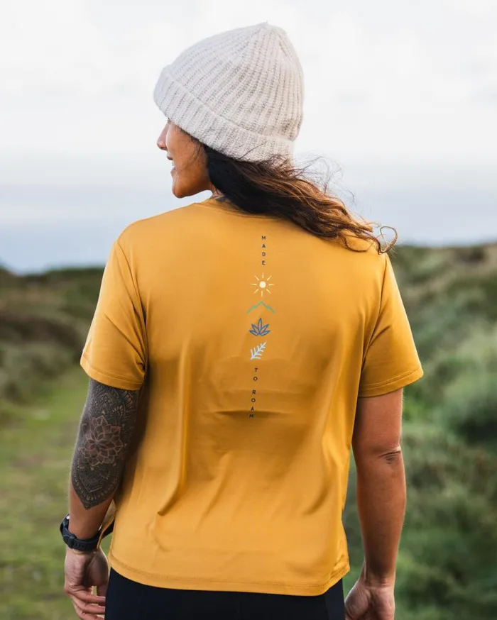 Passenger Clothing Align Active Recycled TShirt Dusty Ochre Women Activewear