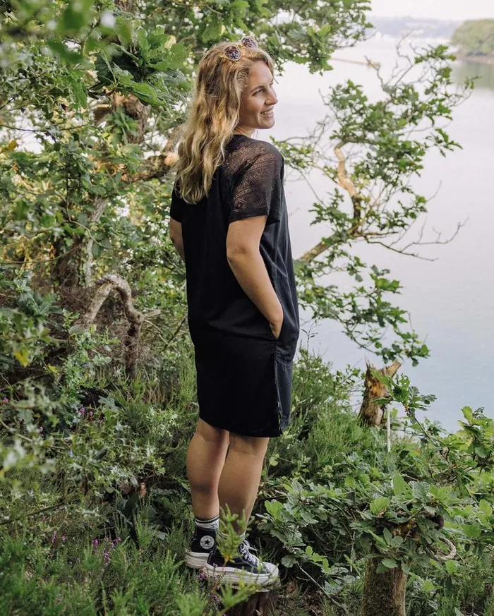 Passenger Clothing Ambrose Oversized Organic Dress Black Women Dresses and Skirts