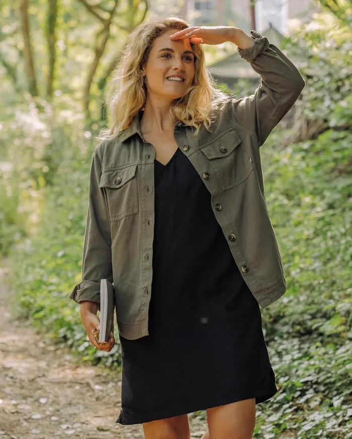 Passenger Clothing Ambrose Oversized Organic Dress Black Women Dresses and Skirts