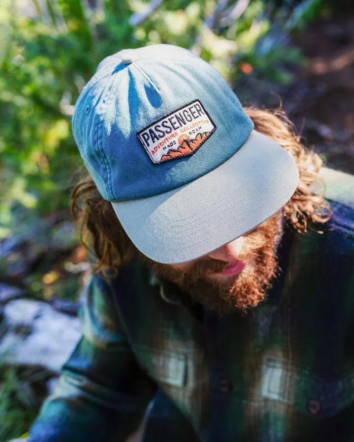 Passenger Clothing Barrel Recycled Low Profile Cap Deep Ocean WomenMen Caps and Hats