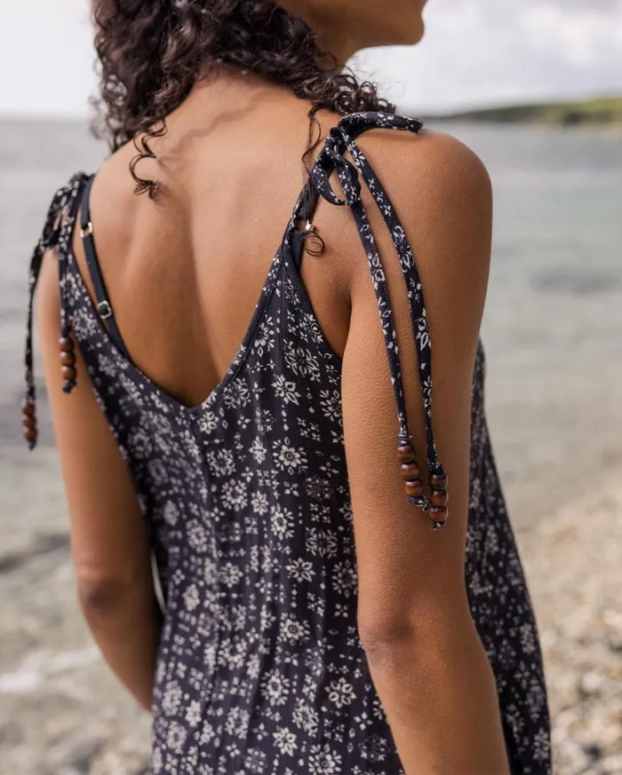 Passenger Clothing Breeze Maxi Dress Simple Tile Faded Black Women Dresses and Skirts