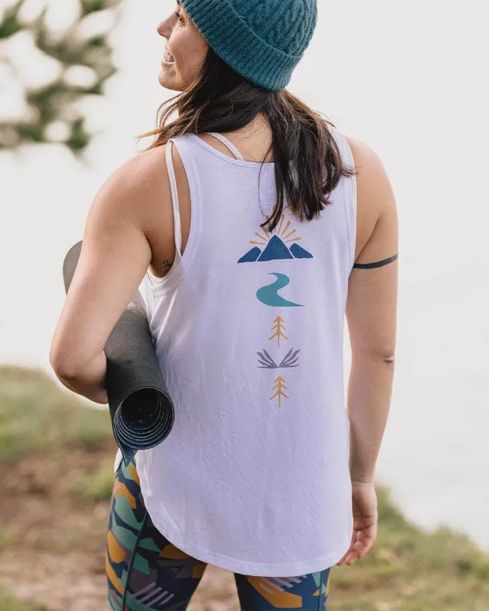 Passenger Clothing Breezy Recycled Active Vest White Women Activewear