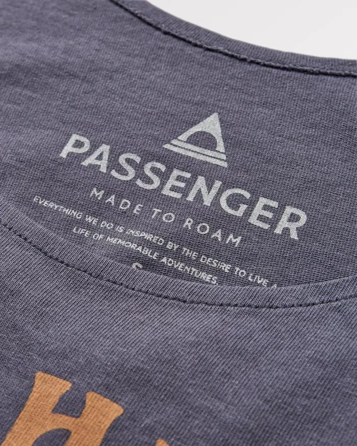 Passenger Clothing Bud Recycled Cotton Vest Charcoal Women Tops and TShirts