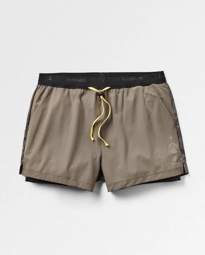 Passenger Clothing Byway Active Recycled Short Dusty Olive Women Activewear
