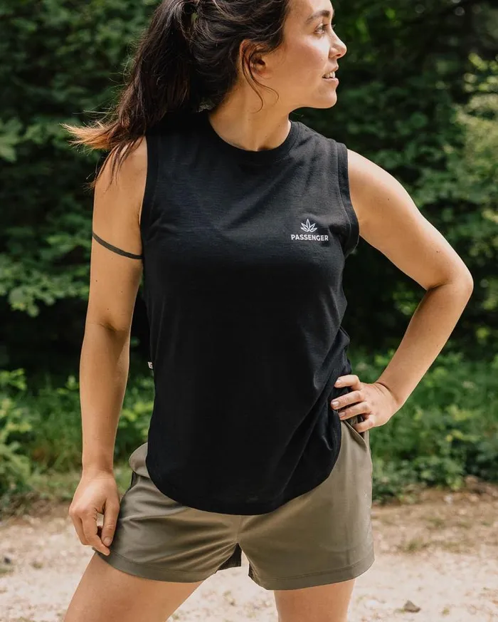Passenger Clothing Byway Active Recycled Short Dusty Olive Women Activewear