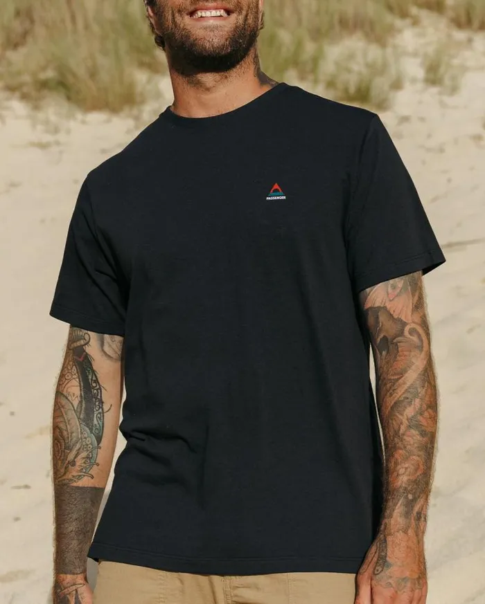 Passenger Clothing Classic Logo Recycled Cotton TShirt Black Men TShirts and Vests