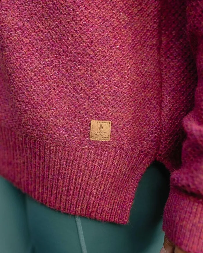 Passenger Clothing Cove Recycled Knitted Jumper Rhubarb Women Knitwear