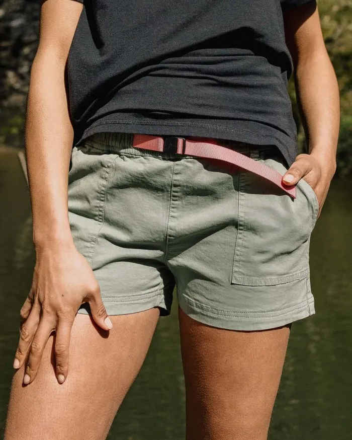 Passenger Clothing Del Sur Organic Cotton Short Pistachio Women Shorts