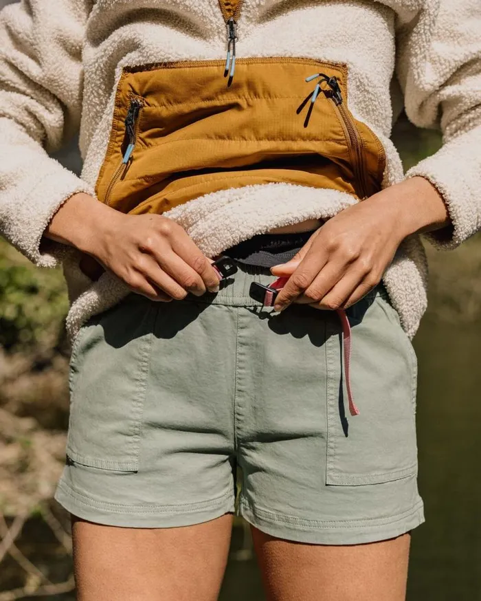 Passenger Clothing Del Sur Organic Cotton Short Pistachio Women Shorts