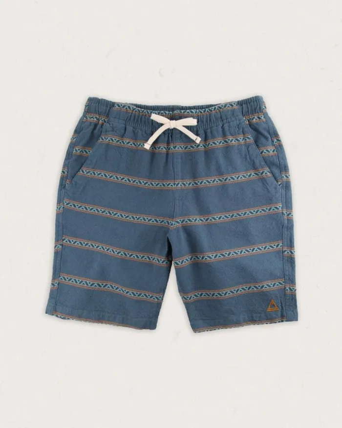 Passenger Clothing Drifter Organic Cotton Jacquard Short Mediterranean Geo Stripe Men Shorts