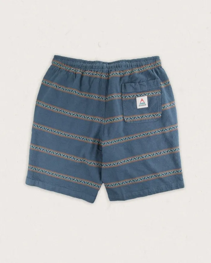 Passenger Clothing Drifter Organic Cotton Jacquard Short Mediterranean Geo Stripe Men Shorts