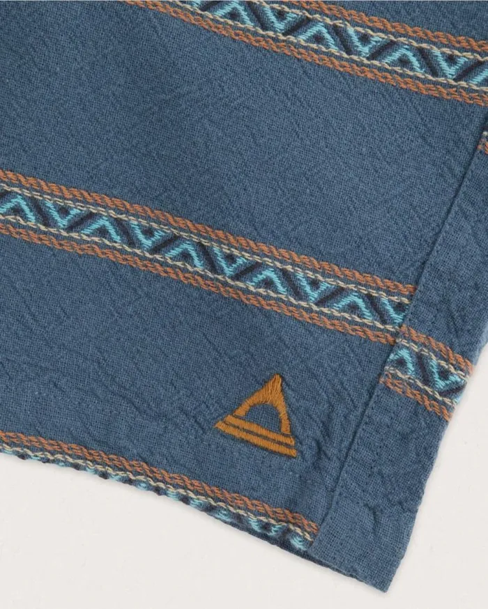 Passenger Clothing Drifter Organic Cotton Jacquard Short Mediterranean Geo Stripe Men Shorts