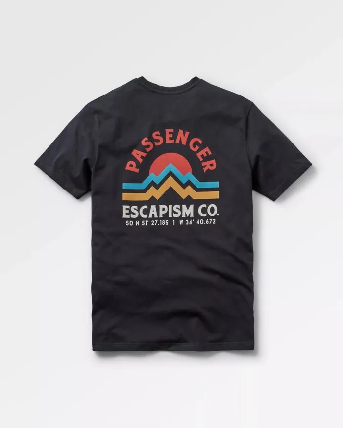 Passenger Clothing Dumont Organic Relaxed Fit TShirt Black Men TShirts and Vests