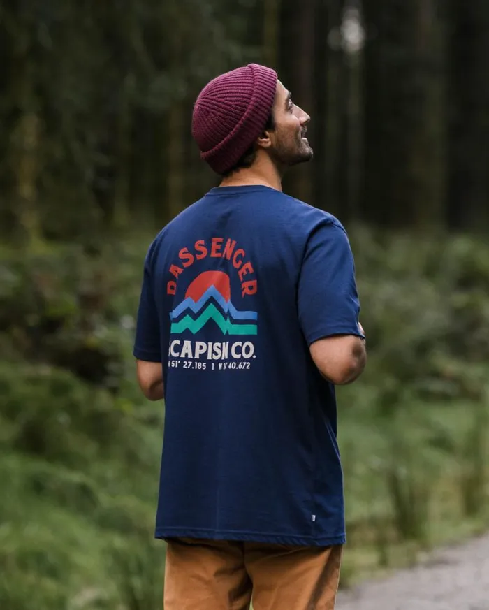 Passenger Clothing Dumont Organic Relaxed Fit TShirt Rich Navy Men TShirts and Vests