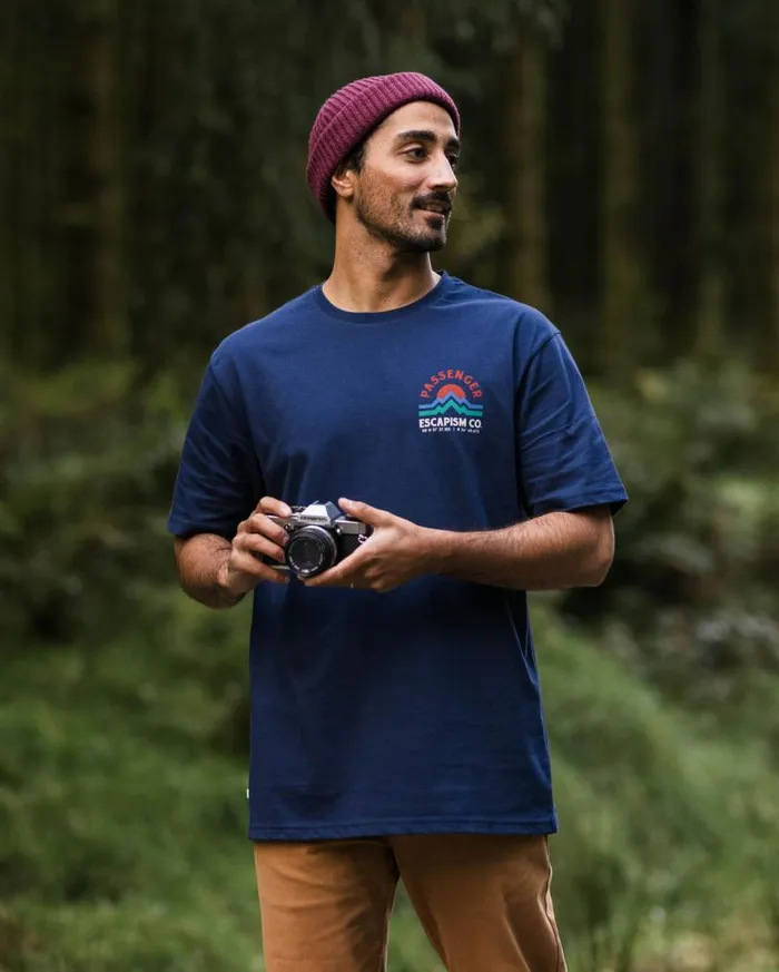 Passenger Clothing Dumont Organic Relaxed Fit TShirt Rich Navy Men TShirts and Vests