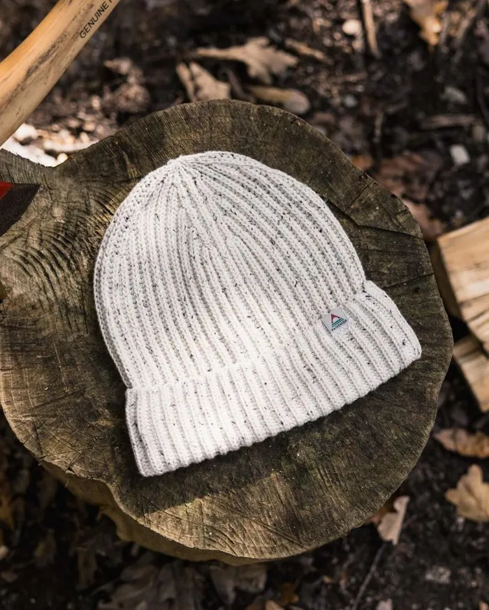Passenger Clothing Fisherman 20 Recycled Cotton Beanie Vintage White WomenMen Beanies