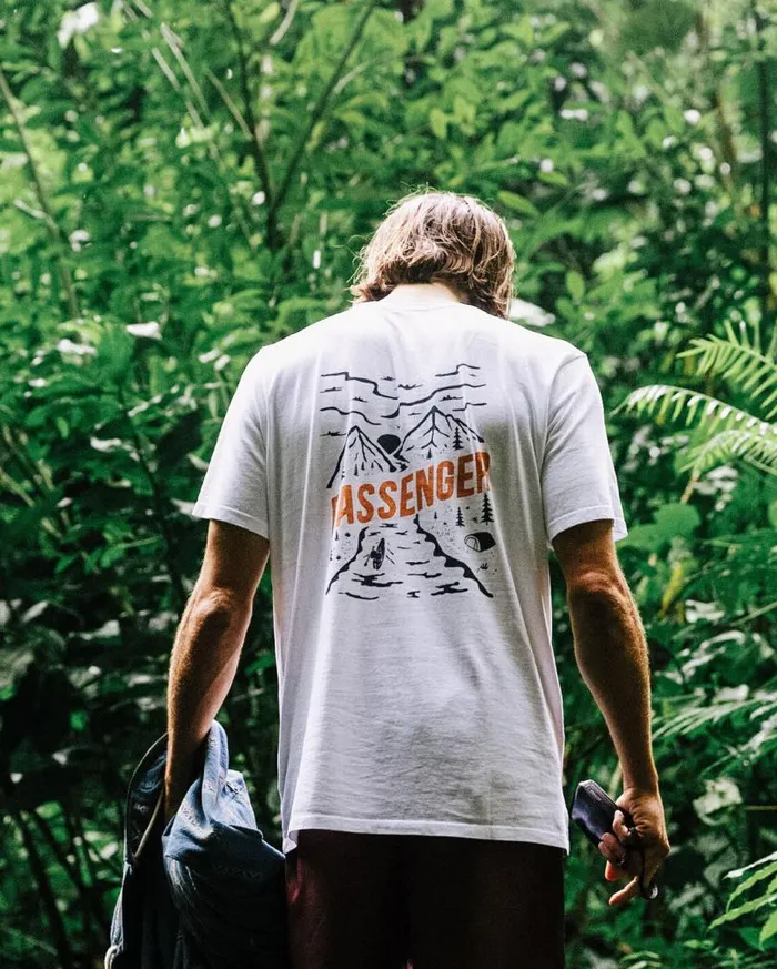 Passenger Clothing Fjord Recycled Cotton TShirt White Men TShirts and Vests