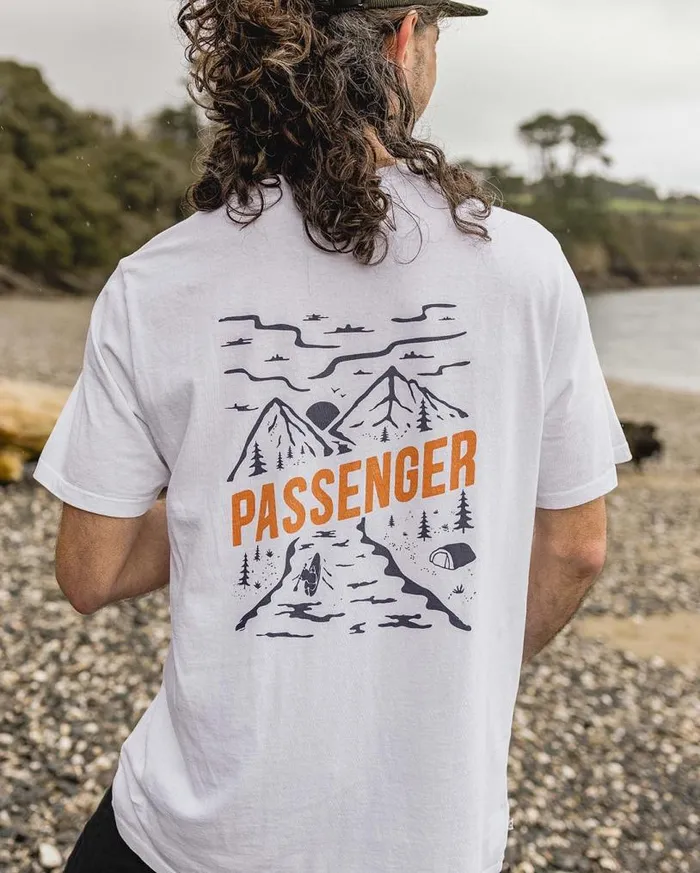 Passenger Clothing Fjord Recycled Cotton TShirt White Men TShirts and Vests