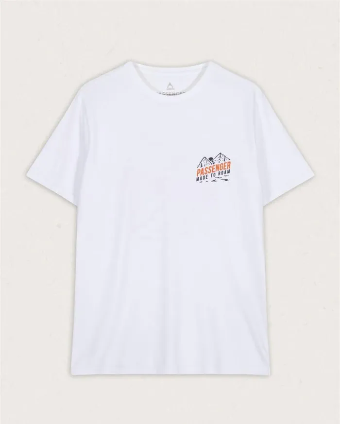 Passenger Clothing Fjord Recycled Cotton TShirt White Men TShirts and Vests