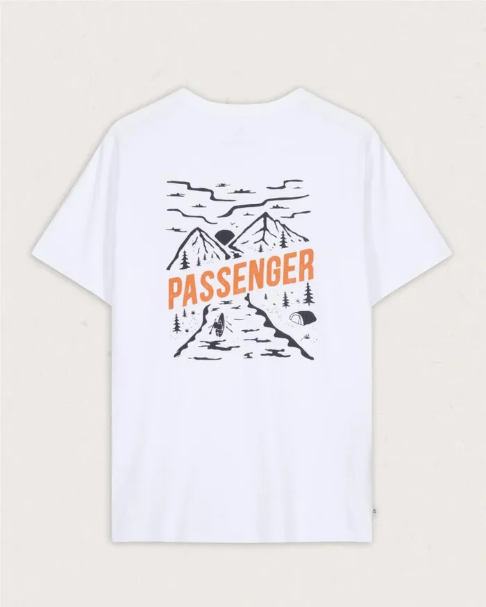 Passenger Clothing Fjord Recycled Cotton TShirt White Men TShirts and Vests