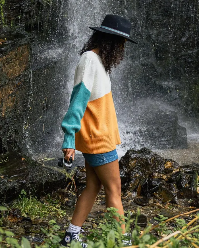 Passenger Clothing Gondwana Oversized Knitted Jumper Apricot Women Knitwear
