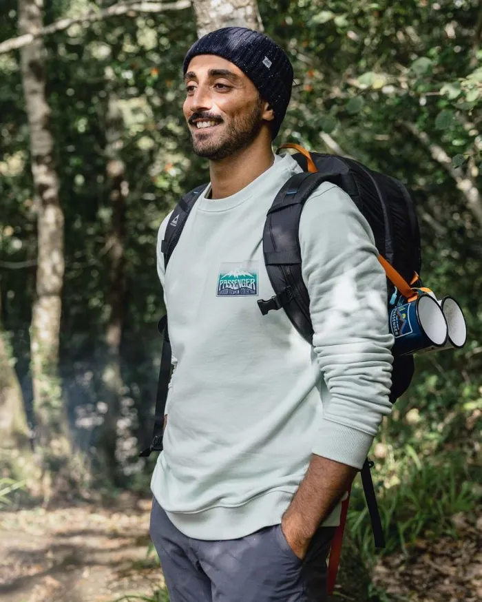 Passenger Clothing Grounded Organic Cotton Sweatshirt Surf Spray Men Hoodies and Sweatshirts