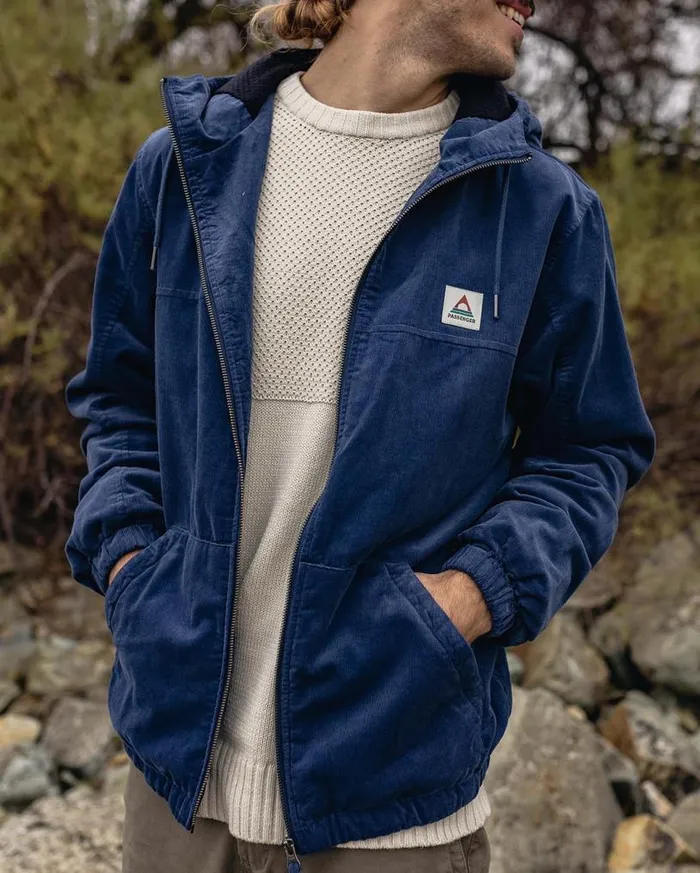 Passenger Clothing Horizon Cord Jacket Dark Denim Men Jackets