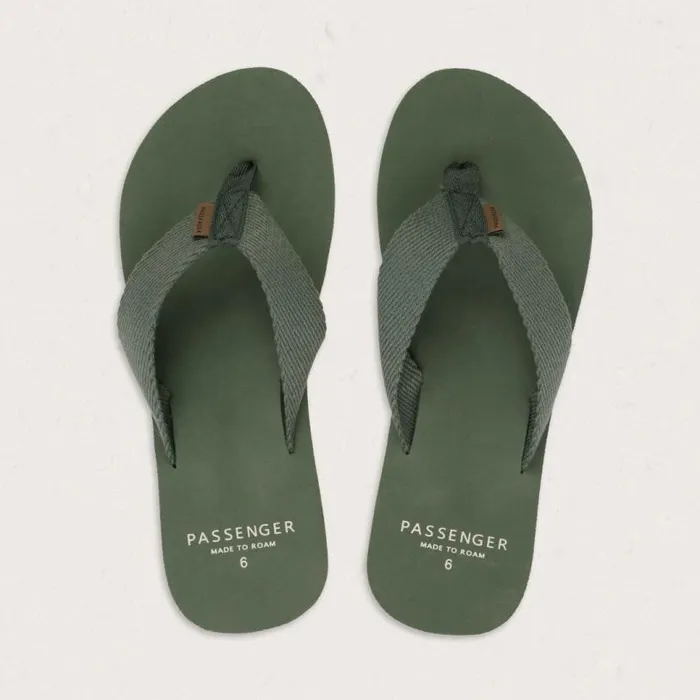 Passenger Clothing Malibu Flip Flop Laurel Green Women Flip Flops and Sandals