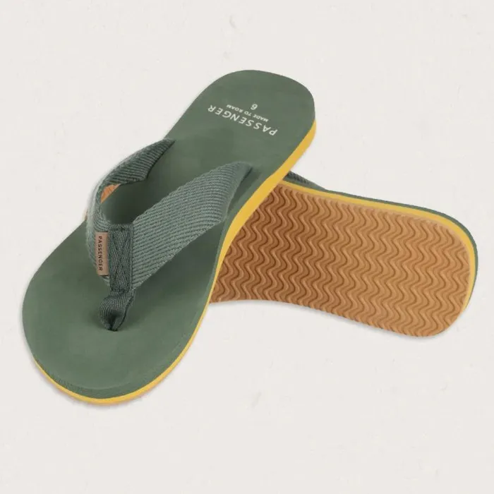 Passenger Clothing Malibu Flip Flop Laurel Green Women Flip Flops and Sandals